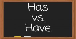 Difference between Has and Have