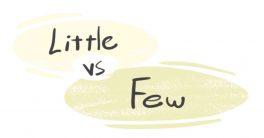 Little vs Few: Difference between Few and Little