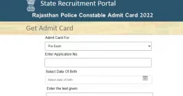 Rajasthan Police Constable Admit Card 2022 released; Direct link here