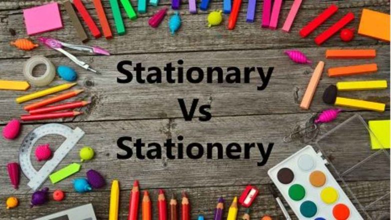 Difference between Stationary and Stationery