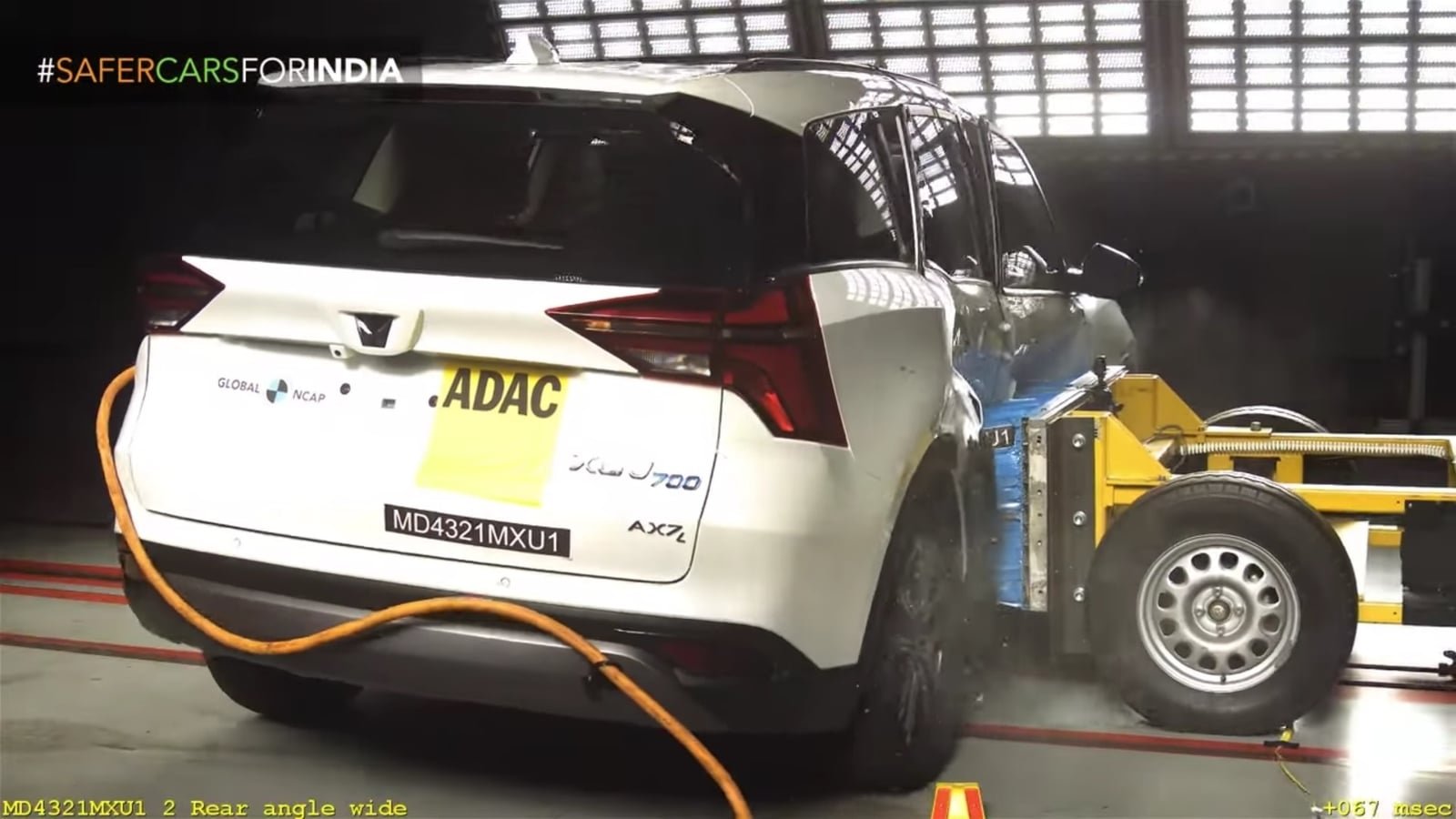 Top 10 Safest Cars In India As Per Global NCAP Mahindra XUV700 Global NCAP side impact crash test