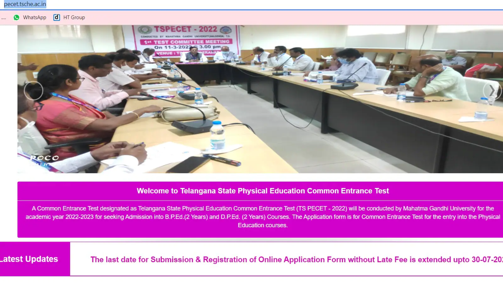 TS PECET 2022 last date to apply extended till July 30, details here