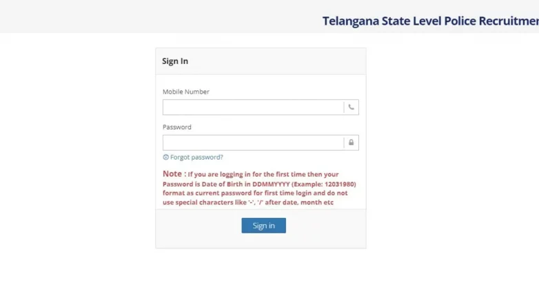TSLPRB Telangana Police SCT SI hall ticket for written exam out on tslprb.in