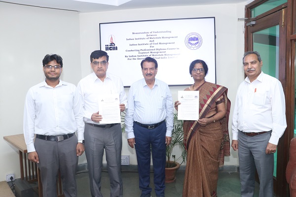 IIMM and IICM sign MoU for diploma course in Contract Management