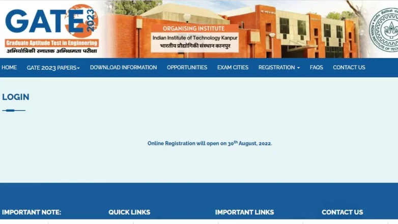 GATE 2023 registration begins today on gate.iitk.ac.in; Important points | Competitive Exams