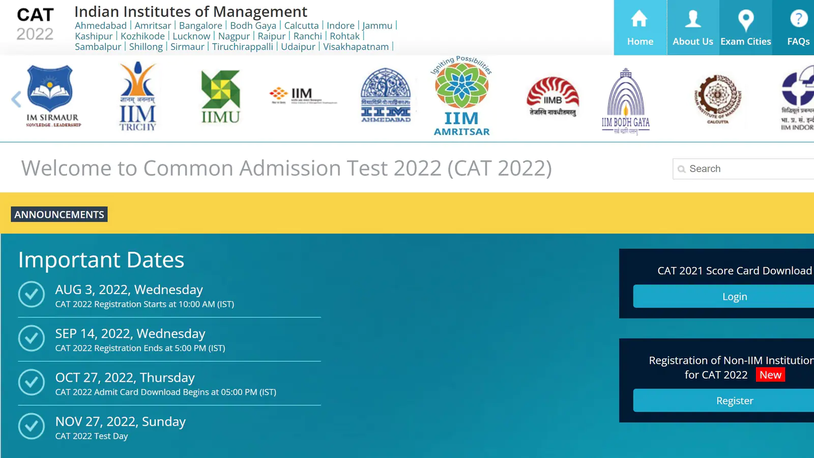 IIM CAT 2022 application process begins tomorrow at iimcat.ac.in