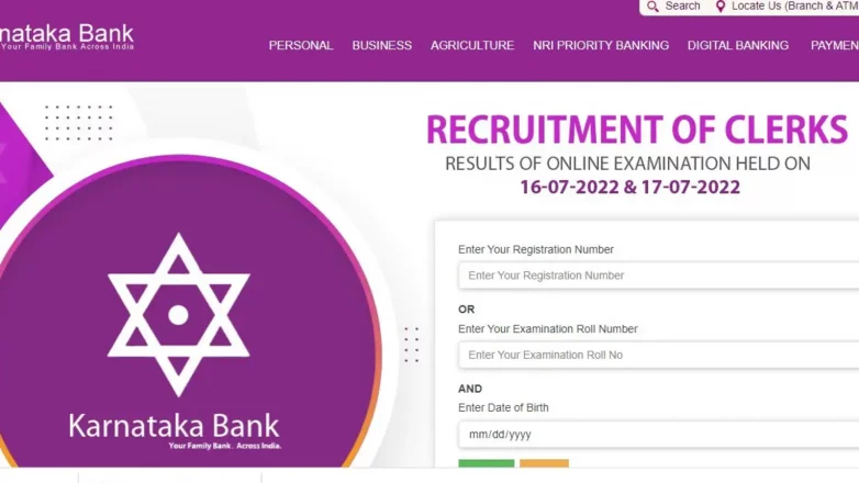 Karnataka Bank Clerk Result 2022 for online exam out on karnatakabank.com