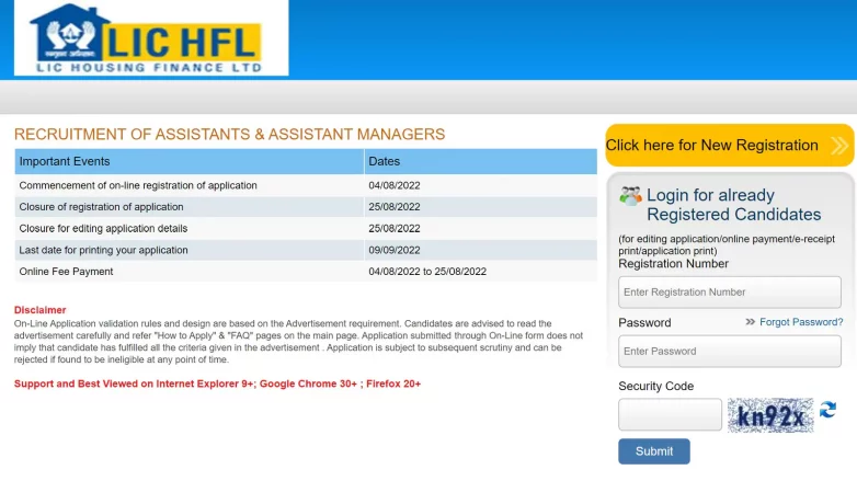 LIC HFL recruitment 2022: 80 Assistant/ Assistant Manager posts on offer