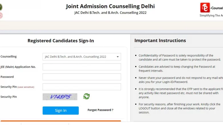 JAC Delhi BTech Admission 2022: Registration begins, apply through JEE Main | Competitive Exams
