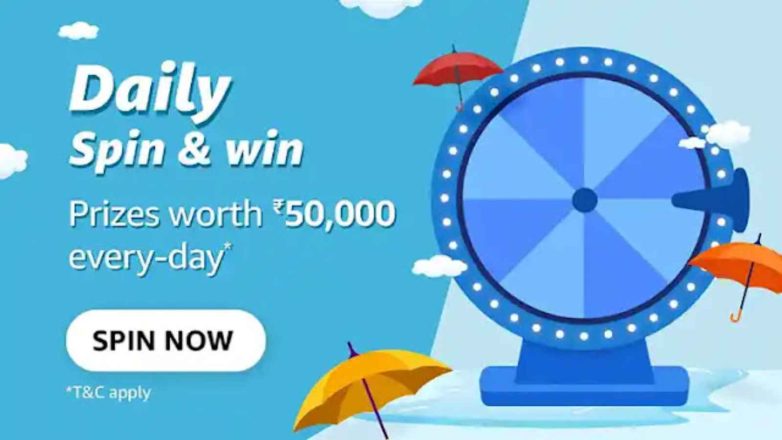 Amazon Daily Spin and Win Quiz answers (October 13th, 2022): Win up to Rs 50,000