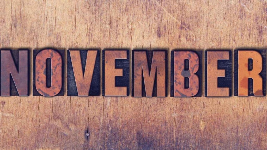 Important days in november 2022 list of national and international