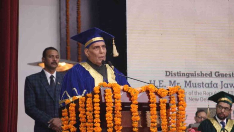 Integral University Convocation 2023: I came into politics by accident, Defense Minister Rajnath Singh