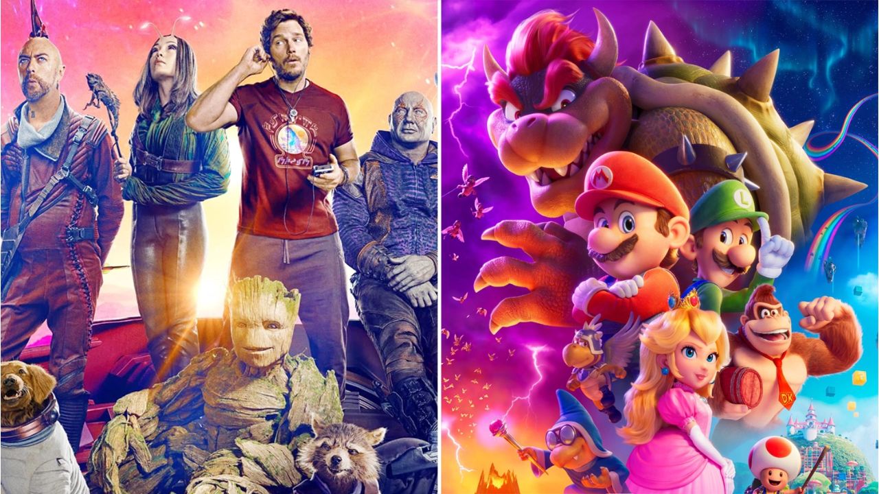 The Super Mario Bros and Guardians of the Galaxy Vol. 3