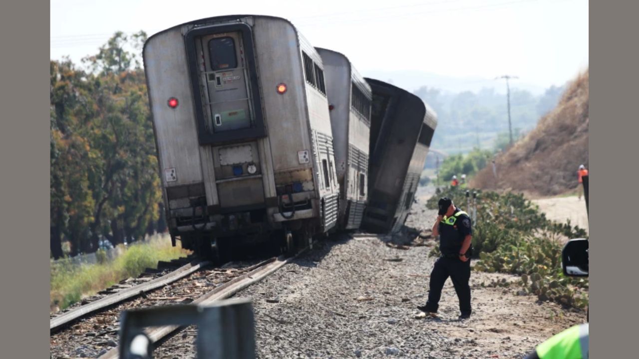 Amtrak Passenger Train Crashes In California