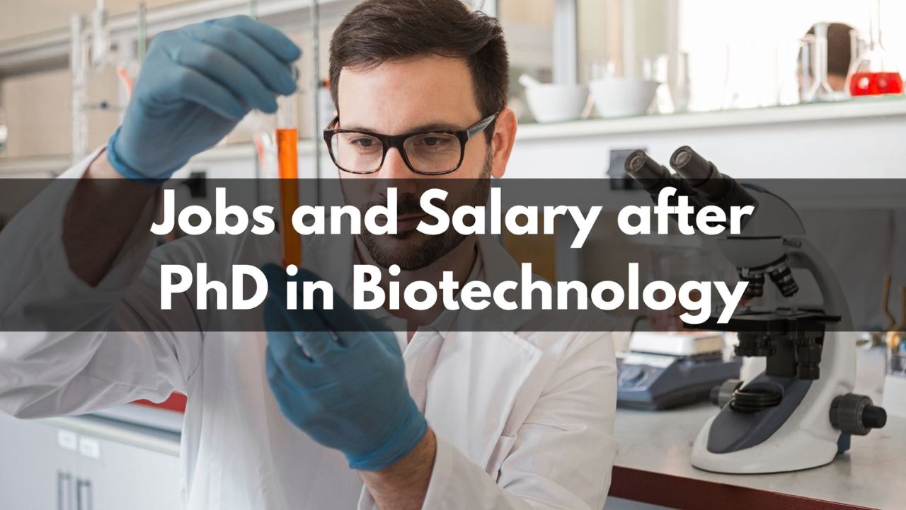 phd in biotechnology salary in india
