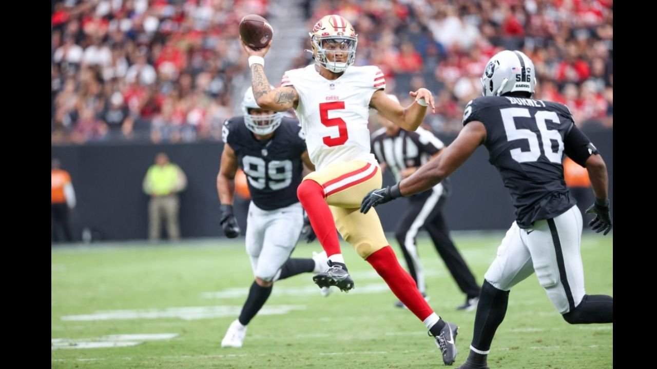 49ers' Rookie Trey Lance Faces Crucial Test Against Raiders 49ers' Rookie Trey Lance Faces Crucial Test Against Raiders