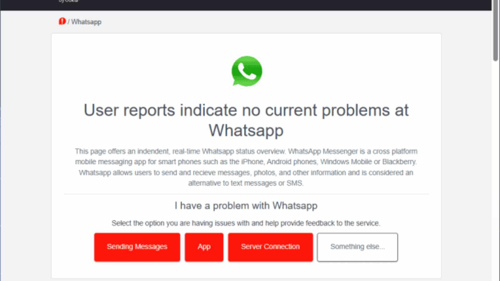 WhatsApp Current Status 