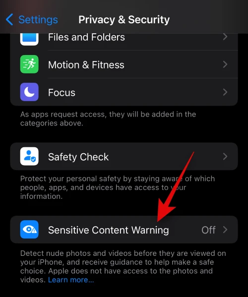 How to Enable 'Sensitive Content Warning' on iPhone with iOS 17 and ...
