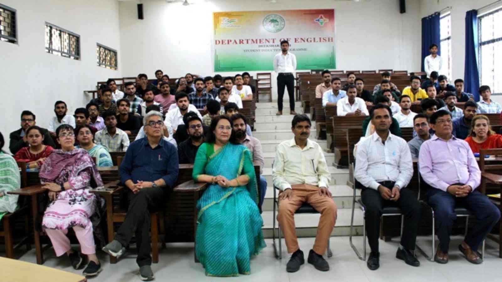 Student’s induction programme Deeksharambh, Student’s induction programme held at the Dept of English