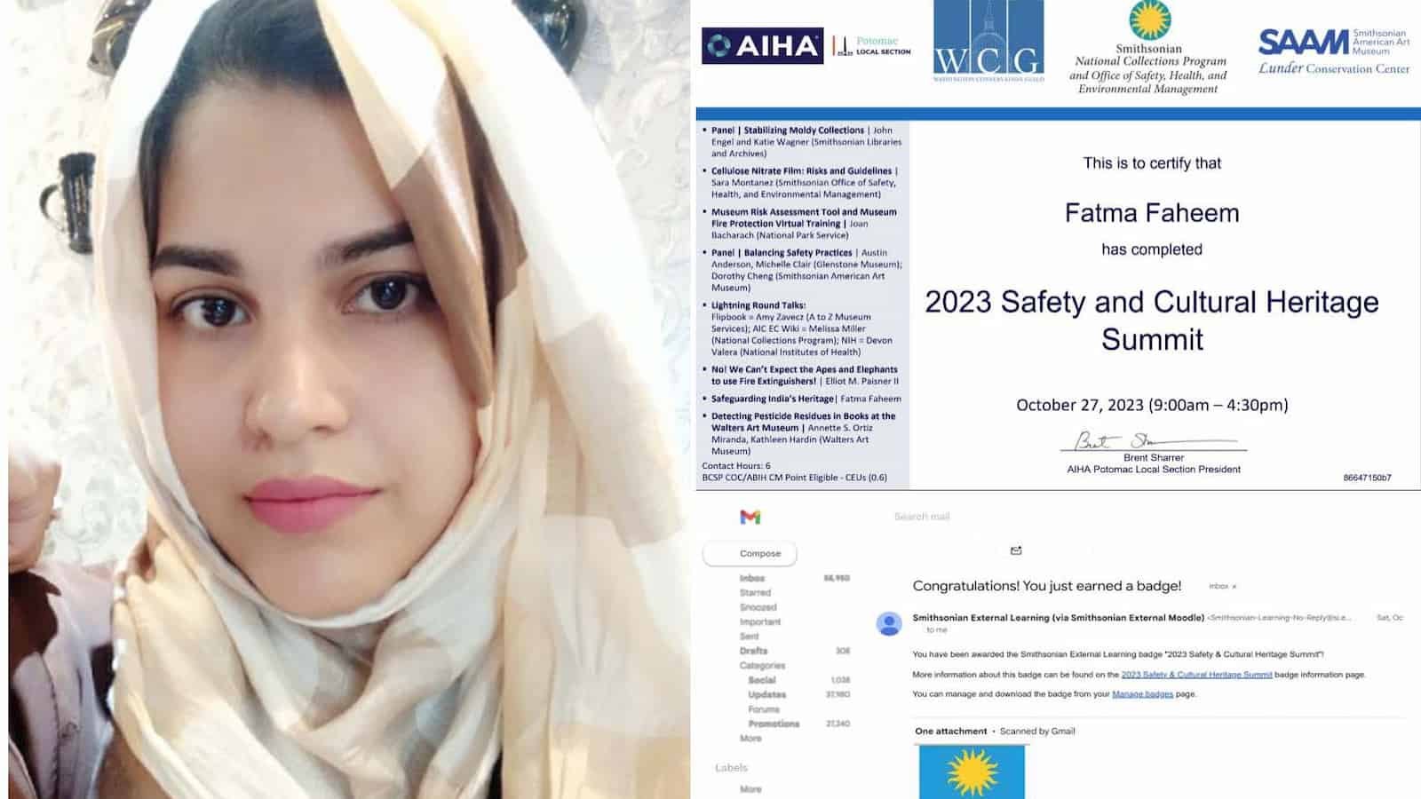 AMU Alumna Receives Accolades for her Research (1) AMU Alumna Receives Accolades for her Research