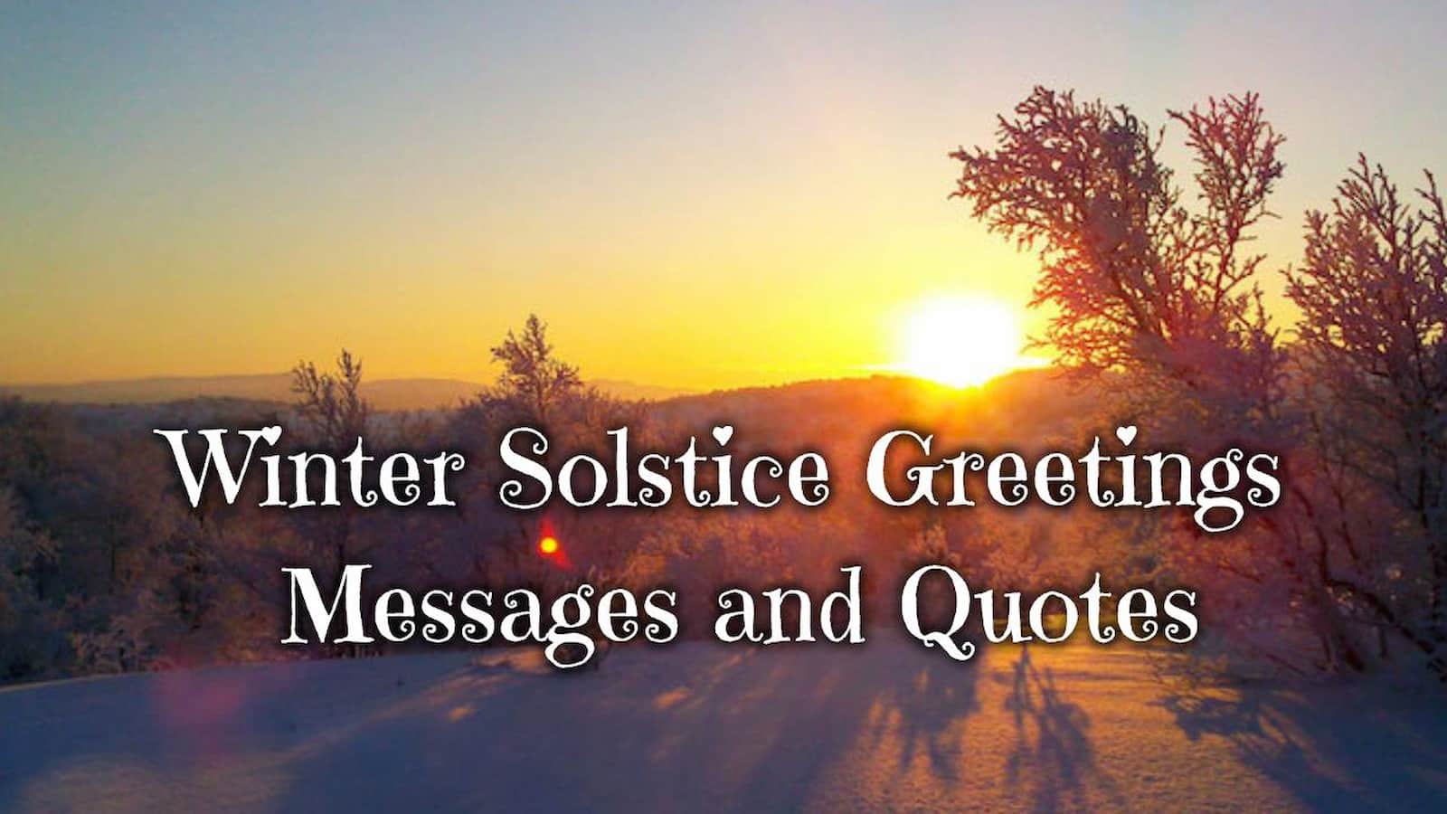 Happy Winter Solstice Wishes