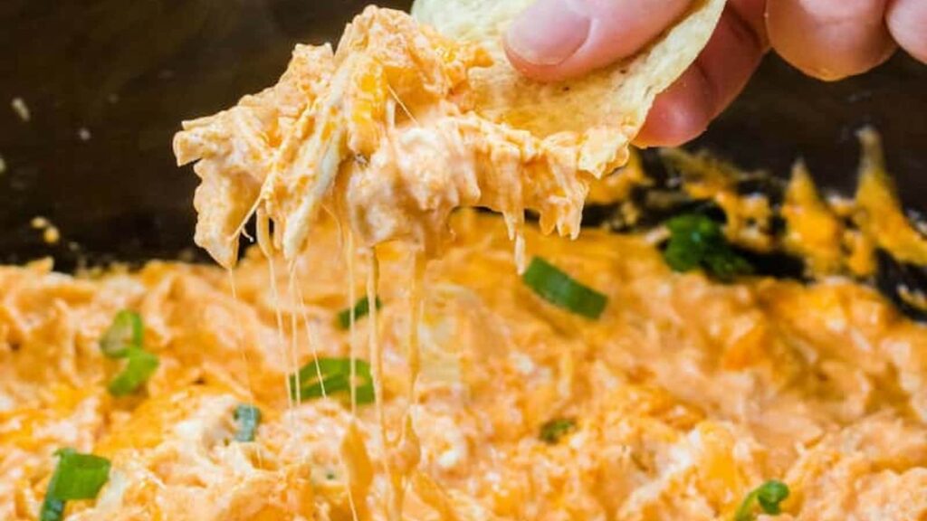 Buffalo Chicken Dip in the Slow Cooker