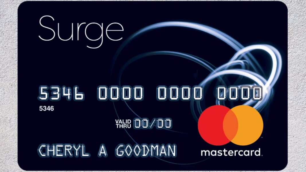 Activate Surge Mastercard Online