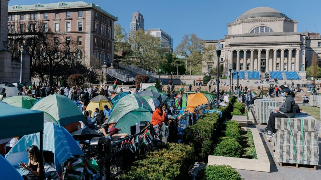 NYU Pro-Palestinian Campus Protests at Columbia
