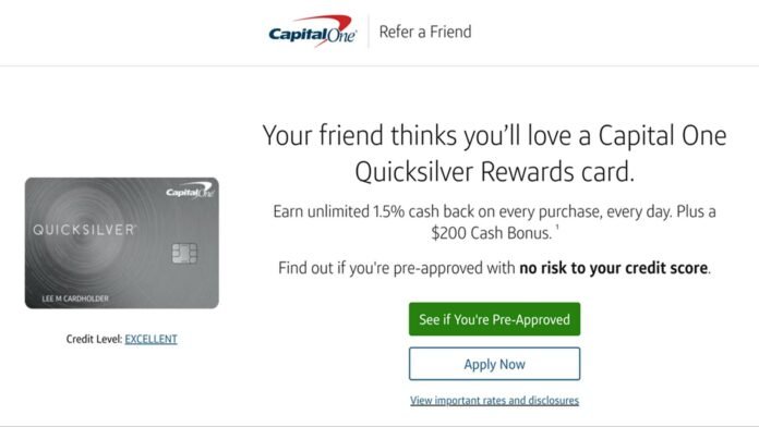 Capital One Credit Card Referral Program